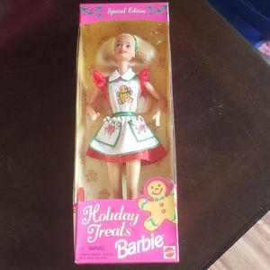 1997 Holiday Treats Barbie nib